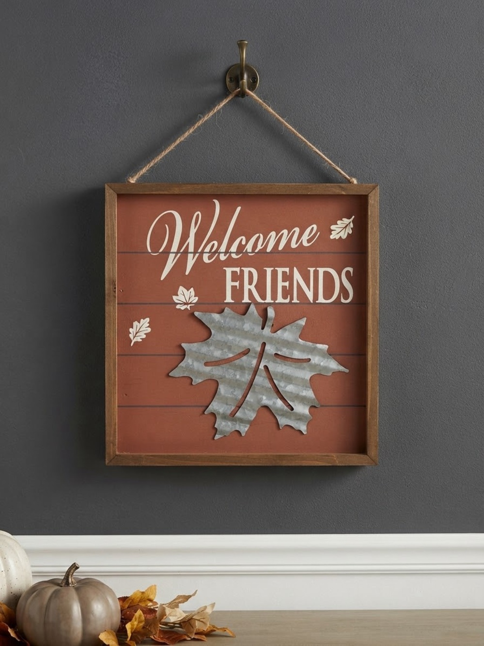 Rustic Fall Wooden Wall Sign